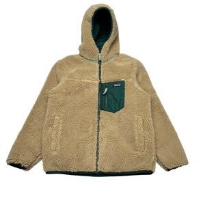 Patagonia Kids Reversible Ready Freddy Hoodie Fleece Puffer Youth L Gorpcore